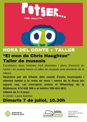 Hora del conte+Taller: "El mon de Chris Haughton" Taller de mussols