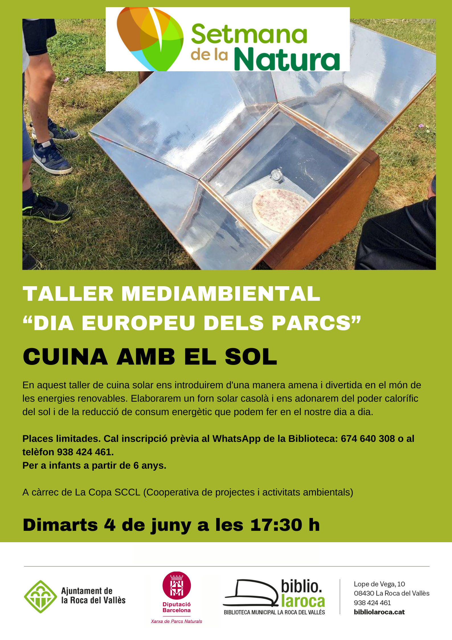 Taller Mediambiental: "Cuina amb el sol"