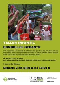 Taller infantil bombolles gegants