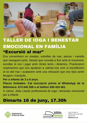 Taller de ioga i benestar emocional en fam&iacute;lia: 