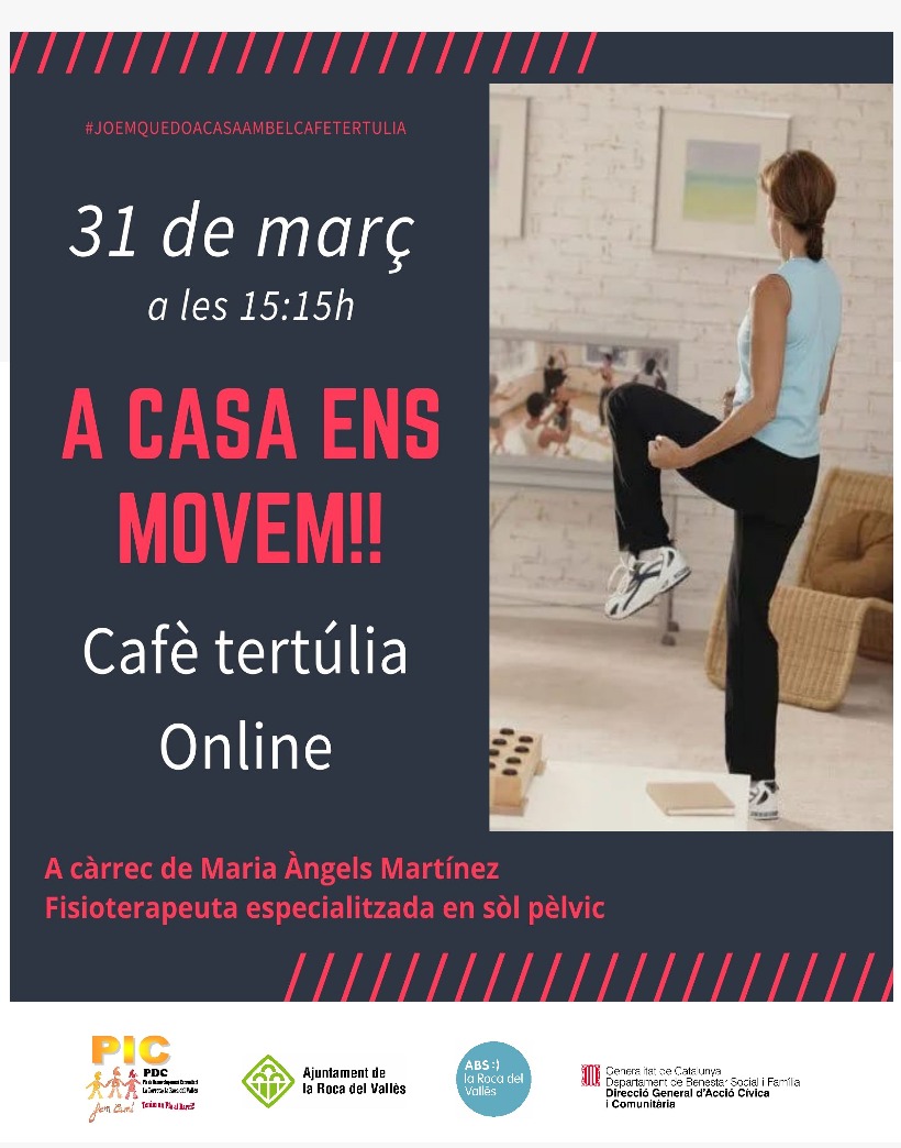 ONLINE: Cafè tertúlia,  A CASA ENS MOVEM!!!