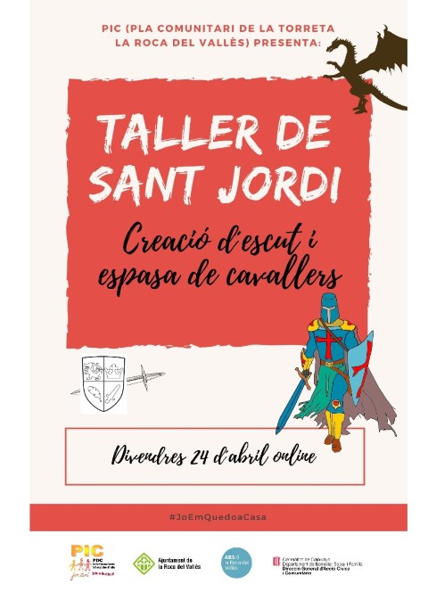 ACTIVITAT ONLINE: Taller de Sant Jordi: Creació d'escut i espasa de cavaller
