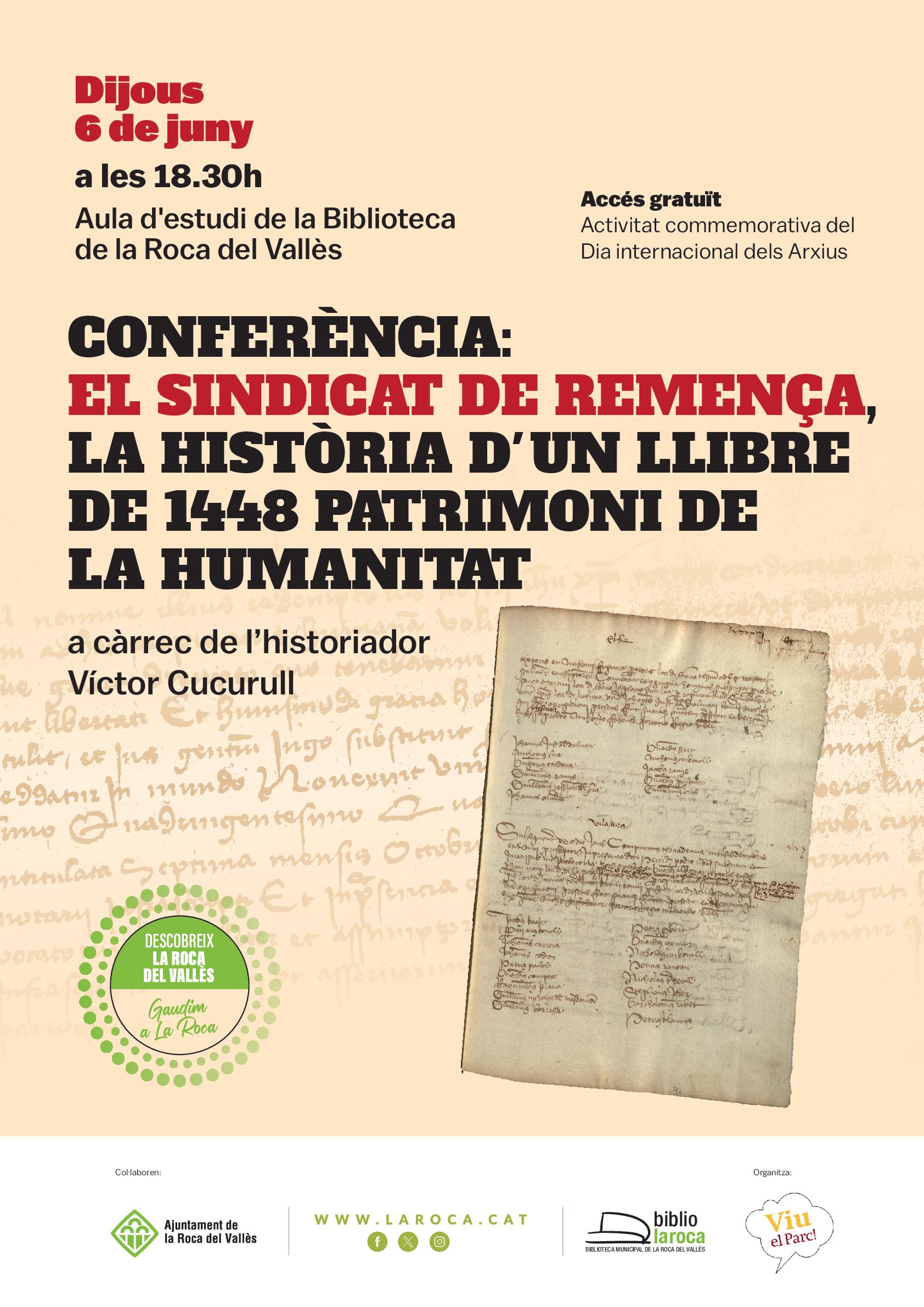 Conferència: El Sindicat de remença