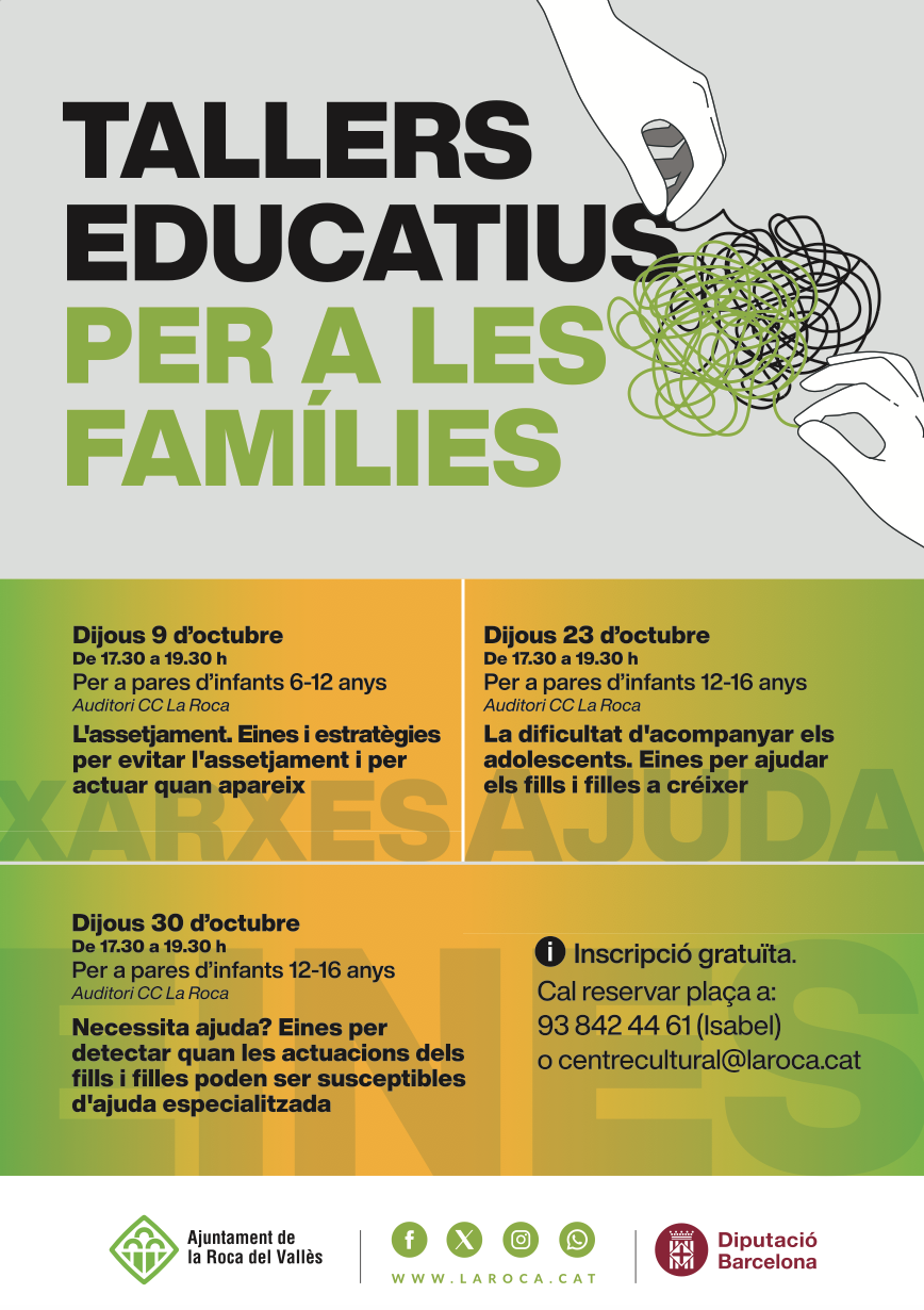 Taller educatiu per a les famílies: Necessita ajuda?