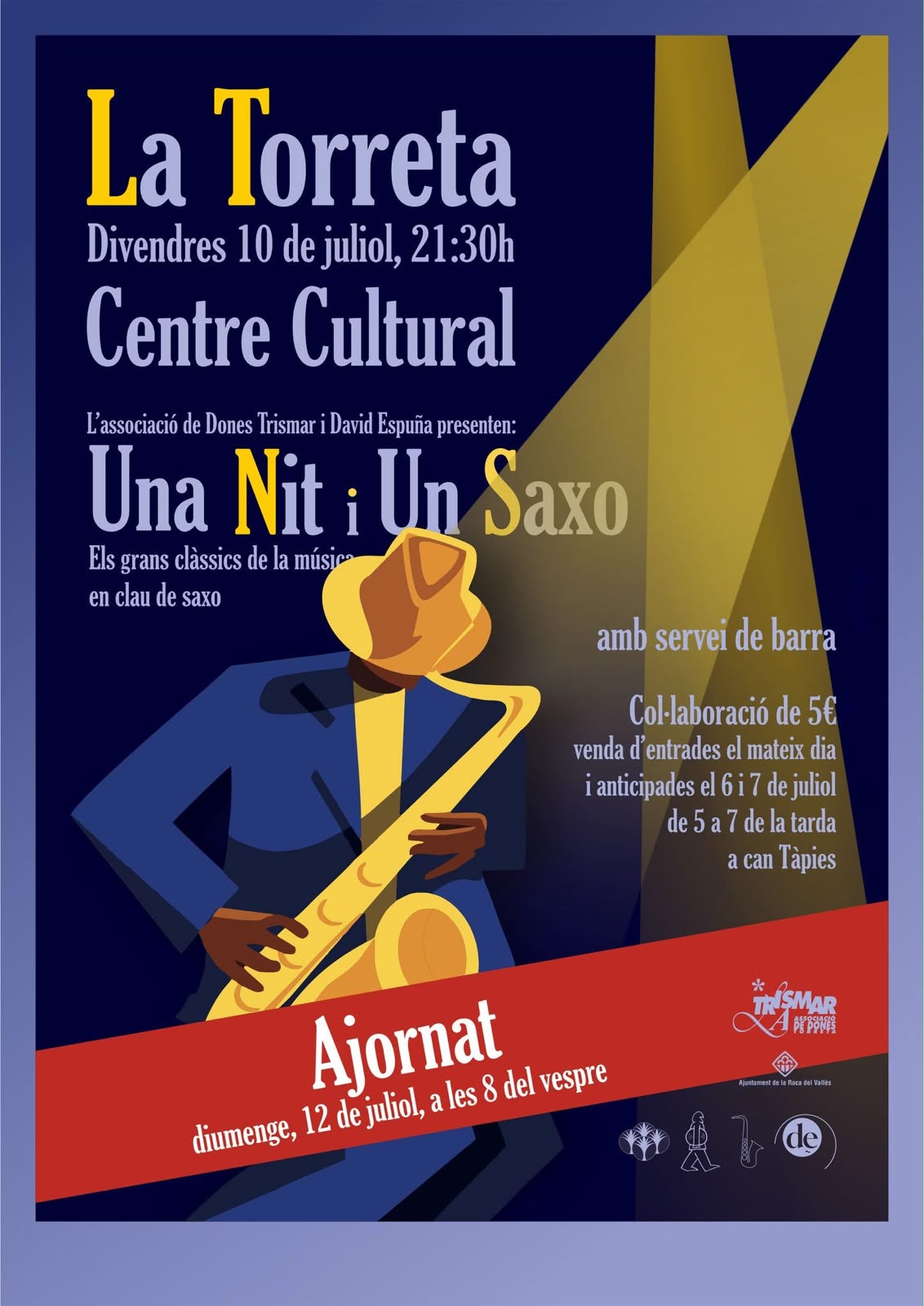 M&uacute;sica i Poesia: Una nit i un saxo