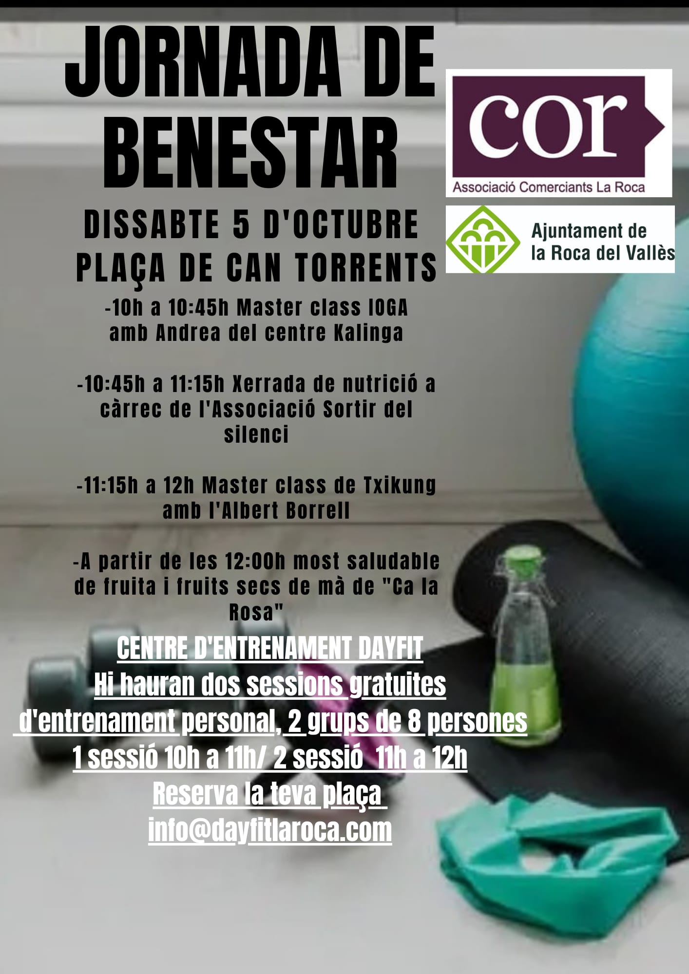 Jornada de benestar organitzada per l'Associació de Comerciants de la Roca (COR)