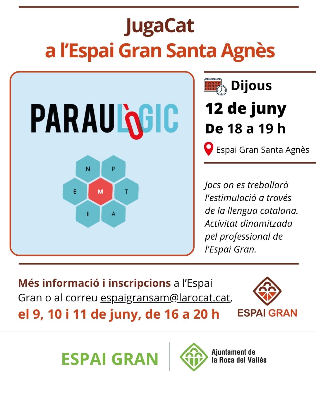 JugaCat a l'Espai Gran Santa Agnès